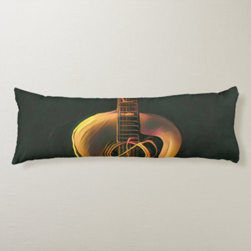Cool guitarist gift body pillow