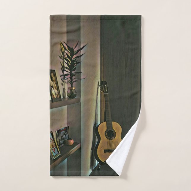 Cool guitarist gift hand towel  (Hand Towel)