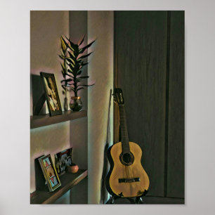Cool guitarist gift poster