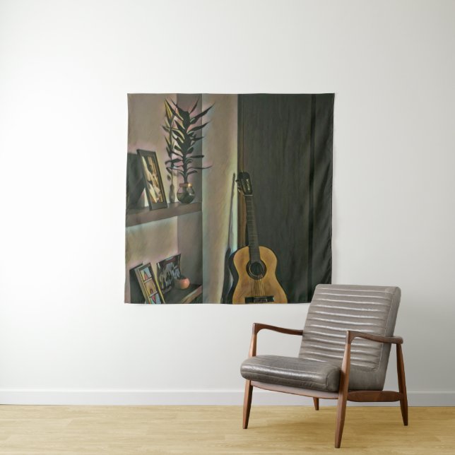 Cool guitarist gift tapestry (In Situ)