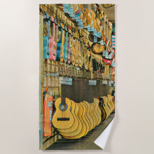 Cool guitarist gifts beach towel