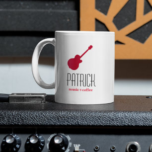 cool guitars personalized mug