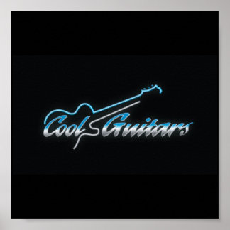 Cool Guitars Poster