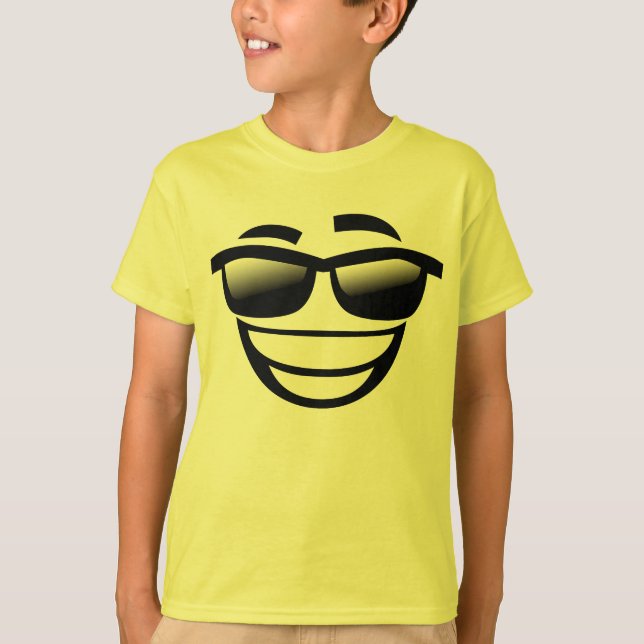 Cool guy emoji T-Shirt (Front)