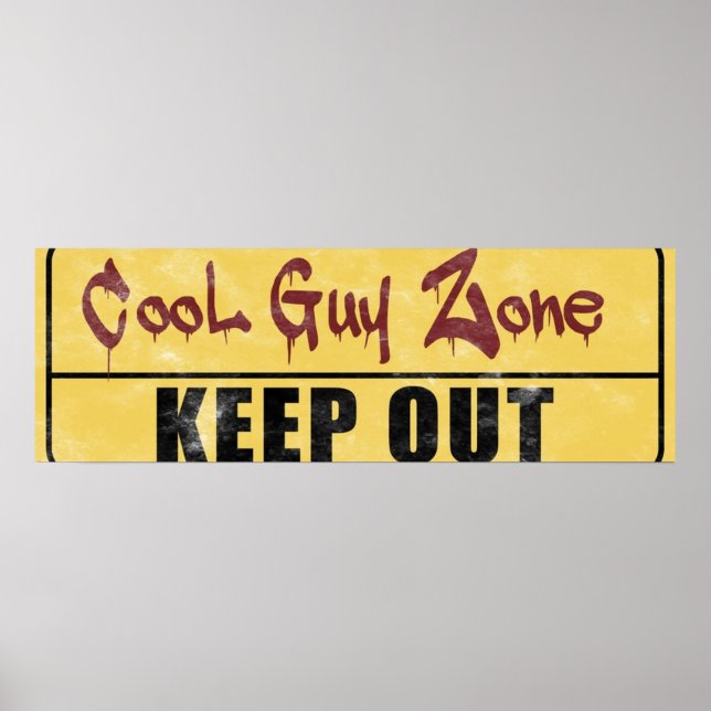 Cool Guy Zone  Poster (Front)