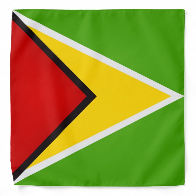 Cool Guyana Flag Fashion Bandana (Front)