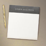 Cool Guy's Aged Vintage Notepad<br><div class="desc">Vintage style font on blackboard background.</div>