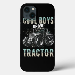Cool Guys Driving Tractor Tractor Boy Kids Farm iPhone 13 Case