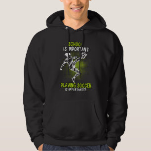 Cool Guys Play Soccer Footballers Young Footballpl Hoodie