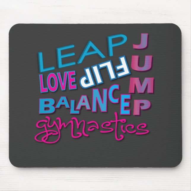 Cool Gymnastic Gifts Mouse Pad (Front)