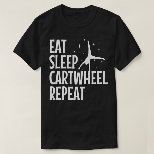 Cool Gymnastics For Women Girls Tumbling Cheerlead T-Shirt (Design Front)