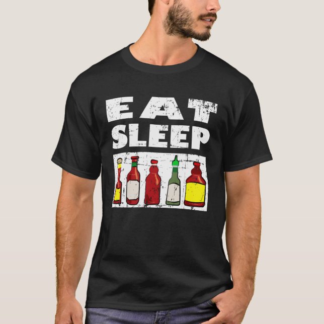 Cool Habanero Hot Sauce For Spicy Mexican Food   4 T-Shirt (Front)