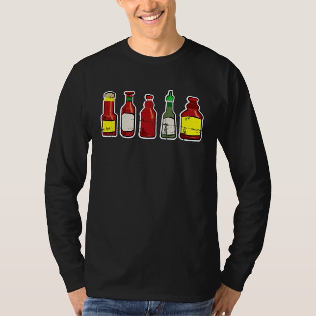 Cool Habanero Hot Sauce For Spicy Mexican Food T-Shirt (Front)