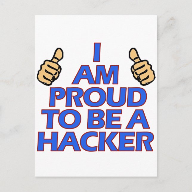 cool Hacker designs Postcard (Front)