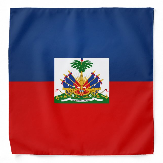 Cool Haiti Flag Fashion Bandana (Front)