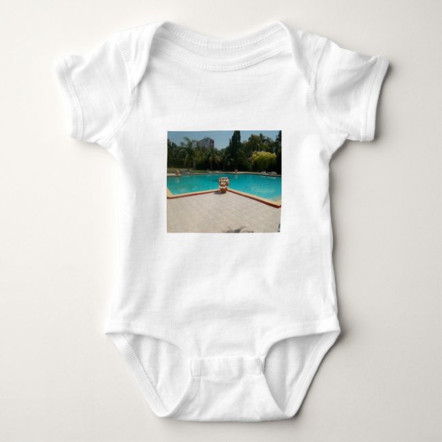Cool Hakuna Matata Pool Side I love My Family.jpg Baby Bodysuit (Front)