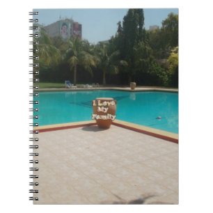 Cool Hakuna Matata Pool Side I love My Family.jpg Notebook