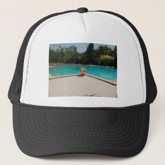 Cool Hakuna Matata Pool Side I love My Family.jpg Trucker Hat