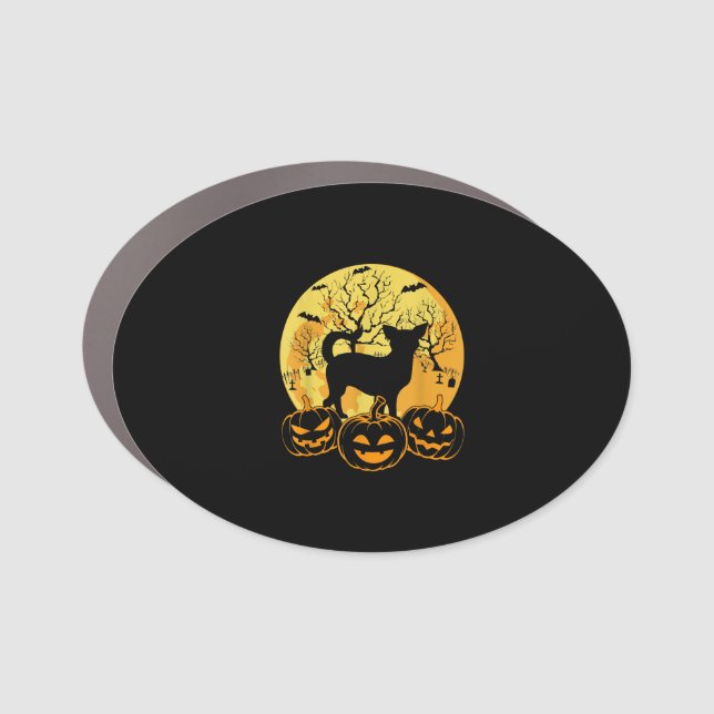 Cool Halloween Costumes Chihuahua Dog Lover Gifts Car Magnet (Front)