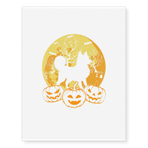 Cool Halloween Costumes Siberian Husky Dog Lover Temporary Tattoos