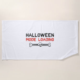 Cool Halloween Saying Halloween Party Beach Towel