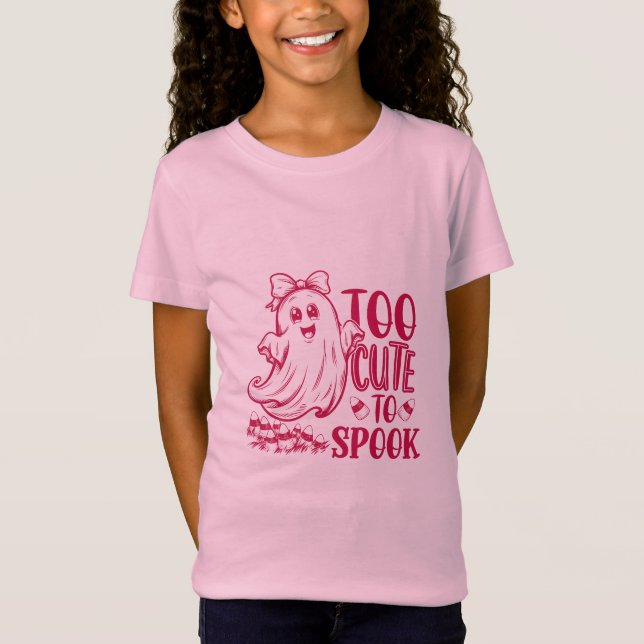 Cool Halloween Too Cute to Spook T-Shirt (Front)