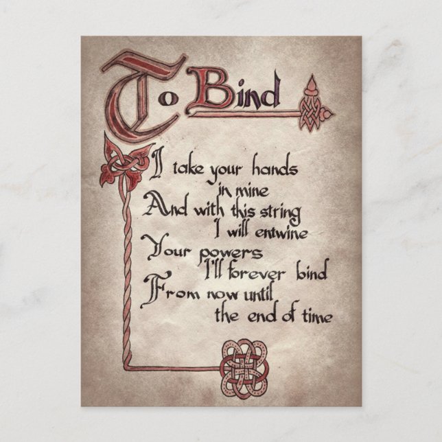 cool Halloween witch spell Holiday Postcard (Front)