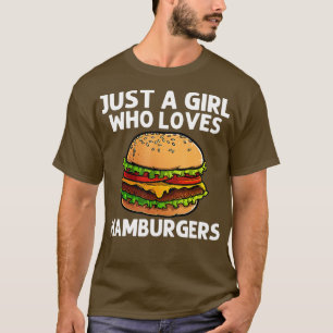 Cool Hamburger For Girls Kids Burger Cheeseburger T-Shirt