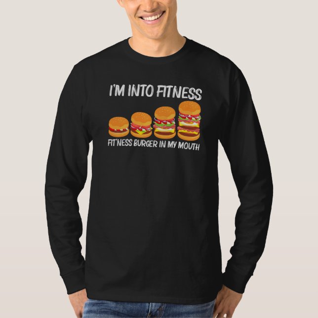 Cool Hamburger For Men Women Cheeseburger Fast Foo T-Shirt (Front)
