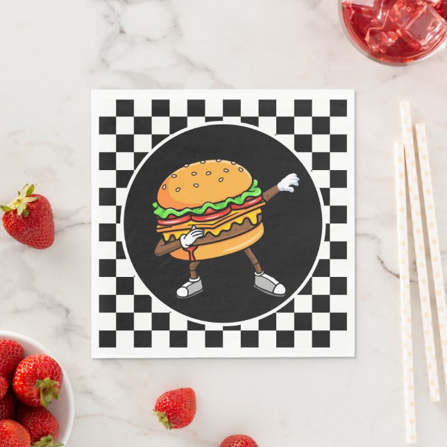 cool hamburger party lovers  napkins (Insitu)