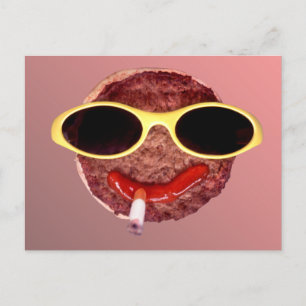 Cool Hamburger Postcard