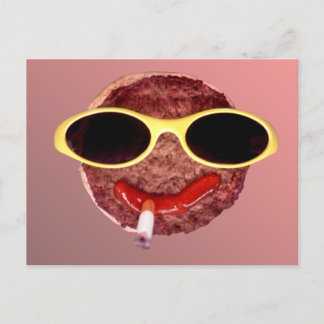 Cool Hamburger Postcard