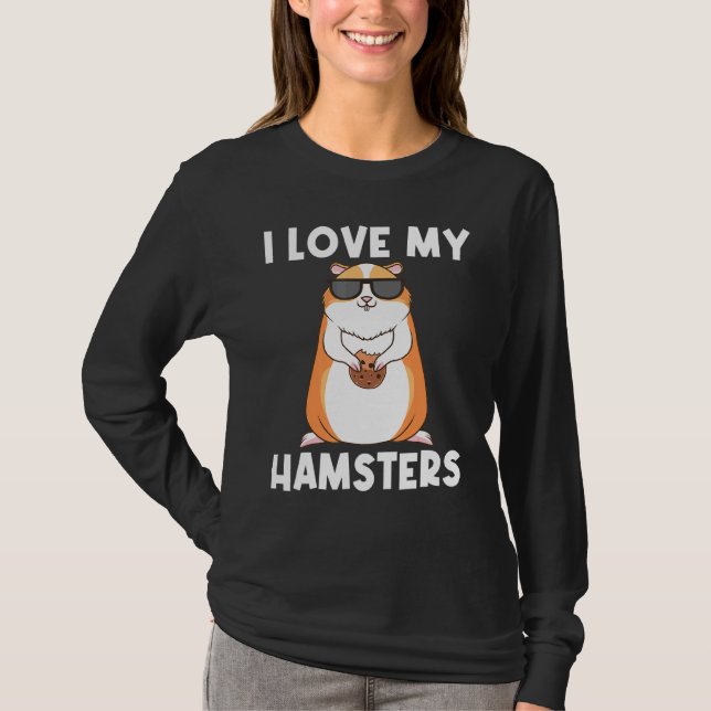 Cool Hamster For Men Women Syrian Dwarf Rodent Ani T-Shirt (Front)