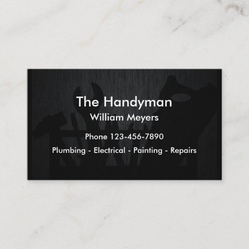 Cool Handyman Theme Business Card