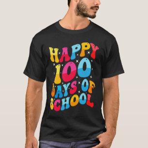 Cool Happy 100 Days of School for Teacher and Stud T-Shirt