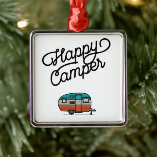 COOL HAPPY CAMPER FUN ANYTIME ORNAMENT
