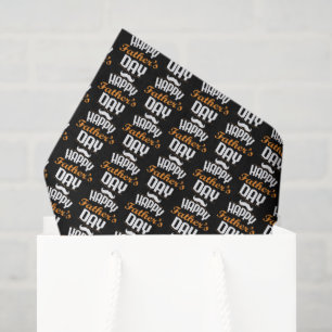 cool Happy Father's Day word art tiled  Tissue Paper
