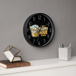 cool Happy hour home bar business Clock