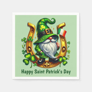 Cool Happy Saint Patrick's Day Leprechaun Napkins