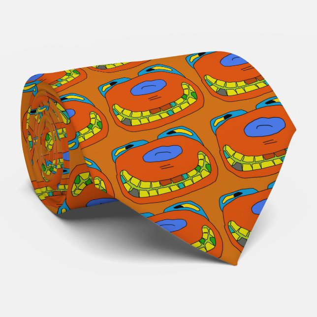 Cool Happy Tie! Neck Tie (Rolled)