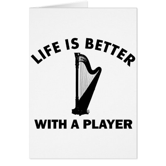 Cool Harp Design Cards (Front)