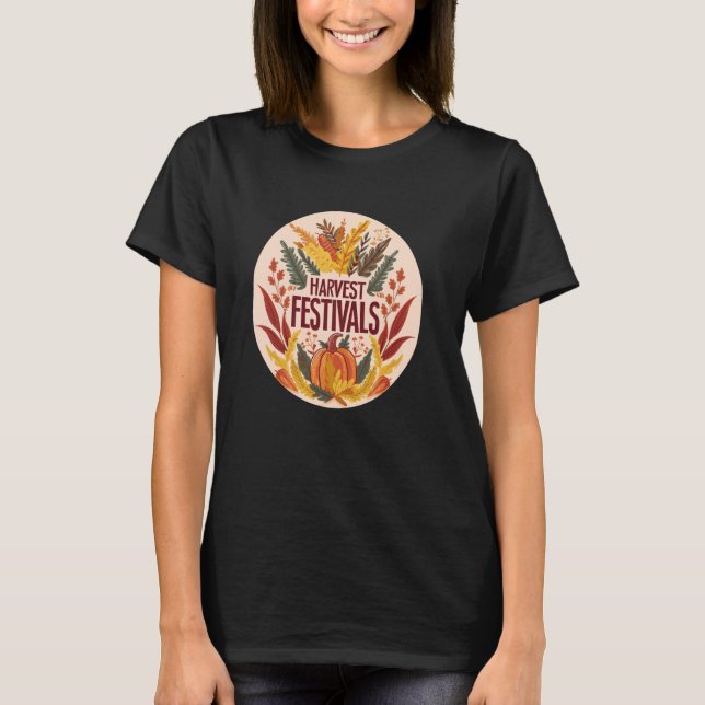Cool Harvest Festivals Outfit for Boys and Girls T-Shirt (Front)
