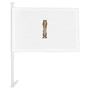 Cool Headless Dachshund Funny Lazy Halloween Cost Car Flag
