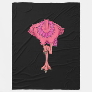 Cool Headless Flamingo Halloween Costume Funny Fleece Blanket