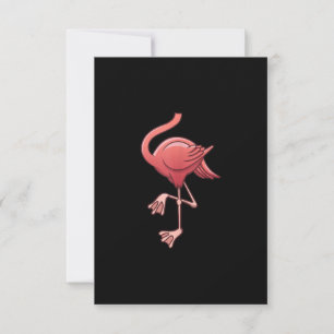 Cool Headless Flamingo Halloween Costume Funny RSVP Card