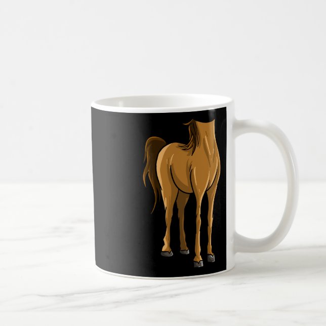 Cool Headless Horse Halloween Costume Funny Lazy D Coffee Mug (Right)