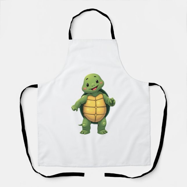 Cool Headless Turtle Halloween Costume _ Funny Laz Apron (Front)