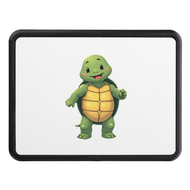 Cool Headless Turtle Halloween Costume _ Funny Laz Hitch Cover (Front)