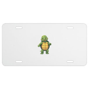 Cool Headless Turtle Halloween Costume _ Funny Laz License Plate