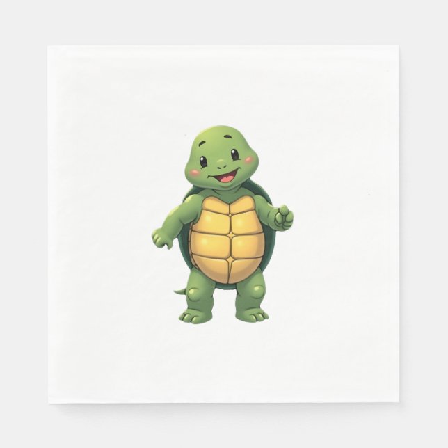 Cool Headless Turtle Halloween Costume _ Funny Laz Napkins (Front)